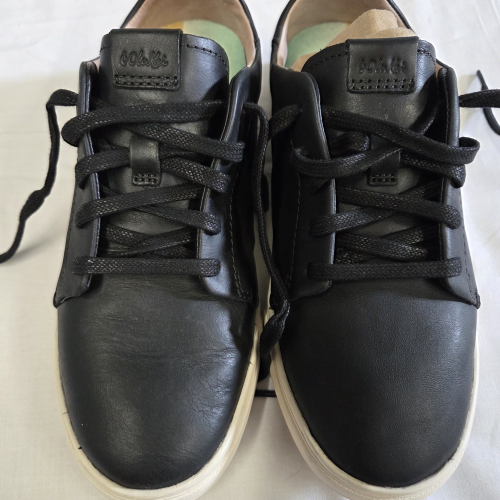 OluKai Black Sneakers with Cream Soles